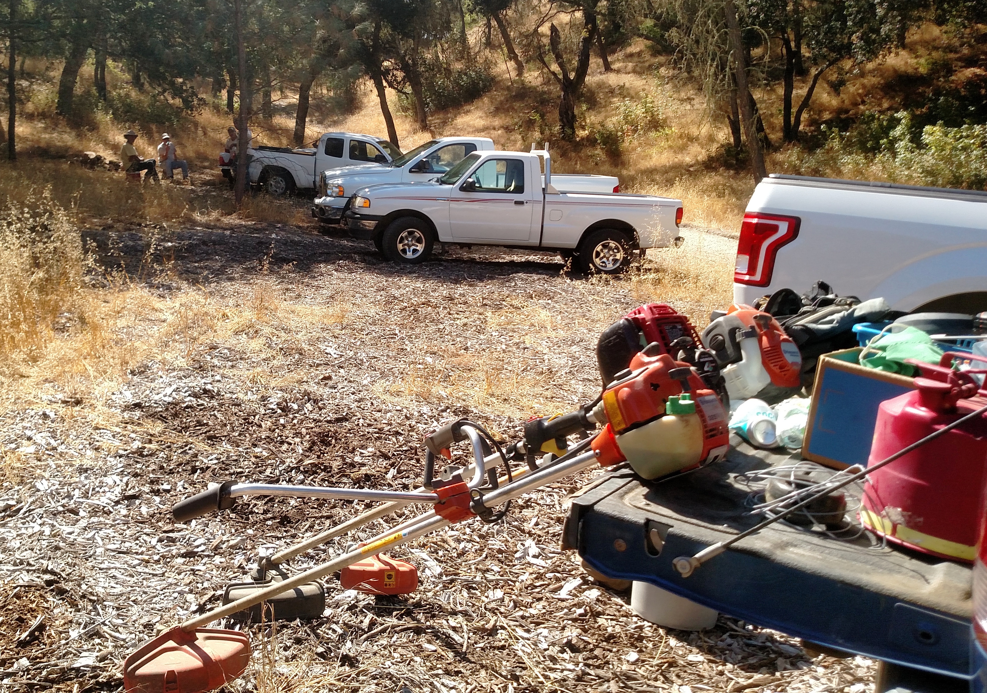 Trail Crew taking a break.